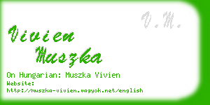 vivien muszka business card